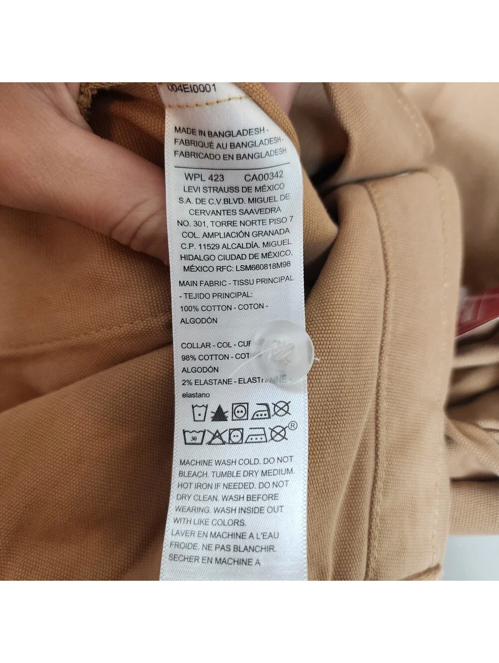 Levis listing details